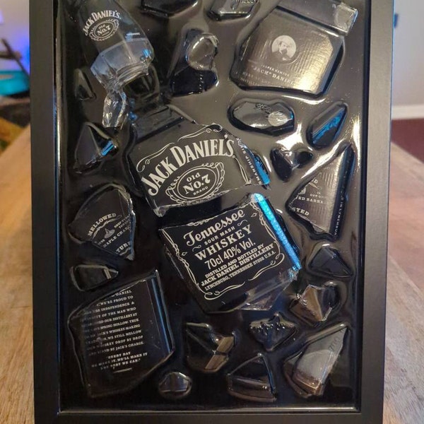 Jack Daniels Broken Bottle Art Etsy jack-daniels-broken-bottle-art-etsy