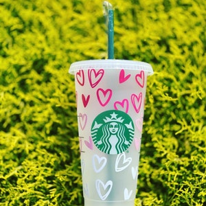 Download Ombre Hearts Starbucks Coffee SVG file Valentines Starbucks | Etsy