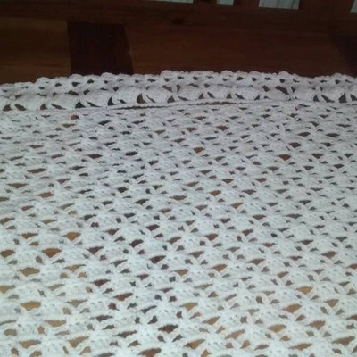 Crochet PATTERN Sweet Lace Blanket Afghan for Baby Shawl Christening ...