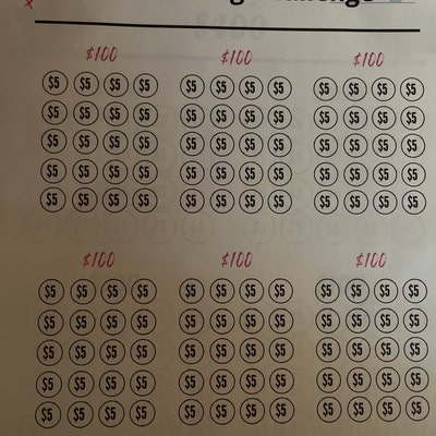 Washer &amp; Dryer Savings Challenge Printable House Cleaning - Etsy