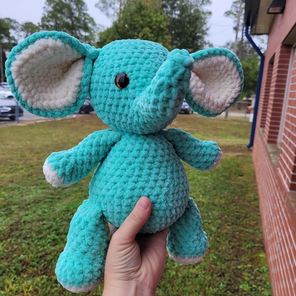 Anne the No Sew Elephant Crochet Pattern / Amigurumi Plushie PDF File ...