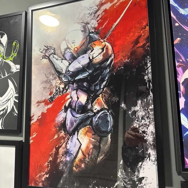 Grayfox Cyborg Ninja Frank Jaeger Cover Premium Poster (vectorized