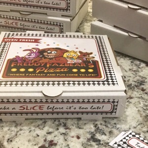 Five Night's at Freddy's PIZZA BOX Printable - Etsy