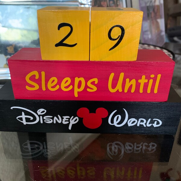 Disney Countdown Blocks - Etsy