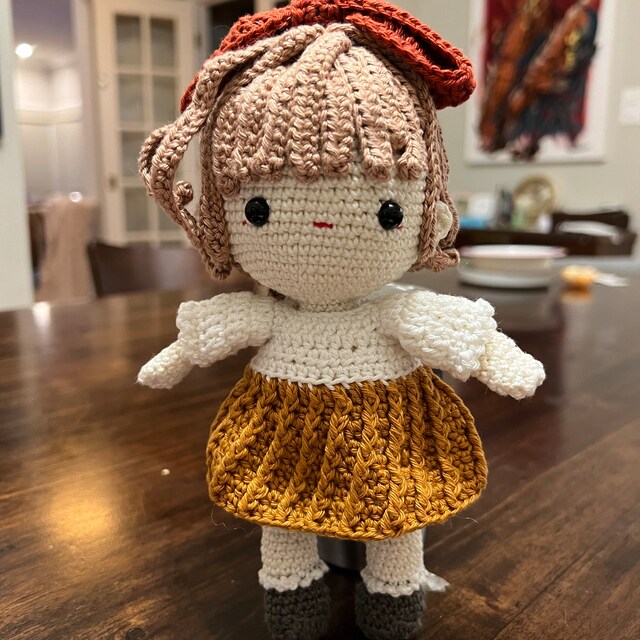 Rosie Doll Amigurumi Crochet Doll Pattern, Digital PDF Instant