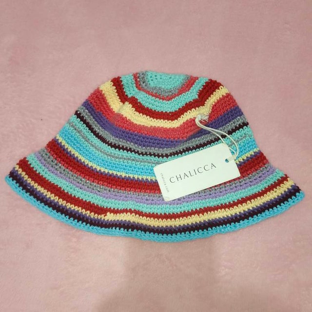 Striped Crochet Bucket Hat, Cotton Boho Summer Hat - Etsy display picture 2
