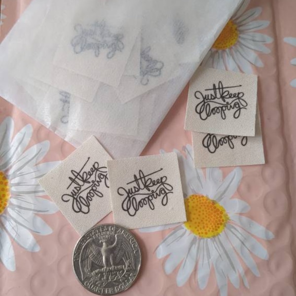 Personalized Crochet Labels for Handmade Items and Gifts on Organic