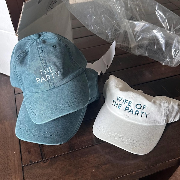 Bachelorette Party Embroidered Baseball Caps, Wife Vibes-drunk Vibes ...