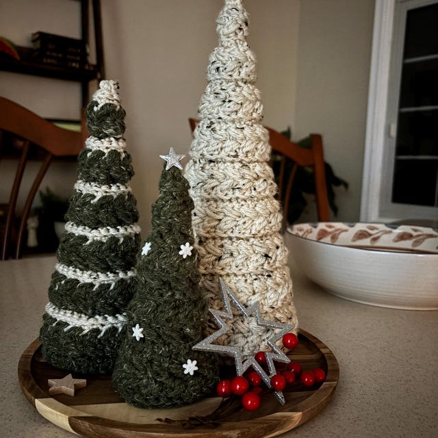 A customer's finished Wheat Stitch Tree Crochet Pattern + Video