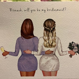 Will You Be My Bridesmaid Card, Will You Be My Maid of Honor Card ...
