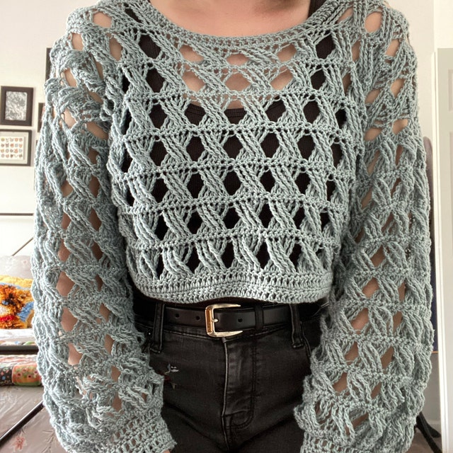 Crochet Pattern - Lille Sweater Set  Crochet clothes, Crochet top outfit,  Crochet tops free patterns