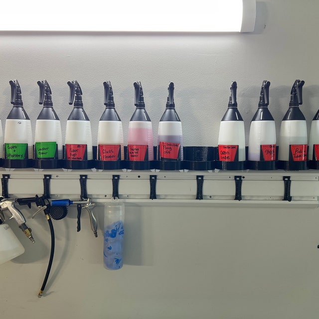 Great Working Tools Spray Bottle Holder Wall Mount Spray Bottle Rack