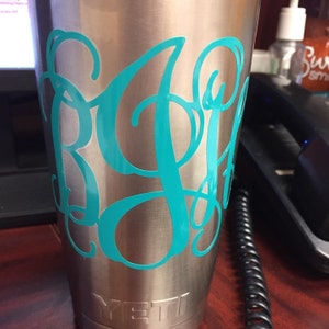 decal vinyl rambler tumbler yeti oz