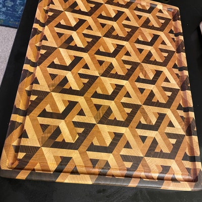Interlocking Cubes Cutting Board - Etsy Australia