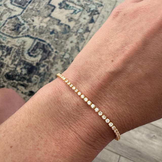Classic Diamond Tennis Bracelet by Caitlyn Minimalist