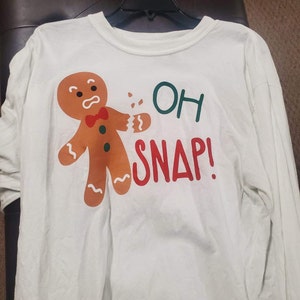 Oh Snap Gingerbread SVG DXF Funny Broken Gingerbread Cookie Christmas ...