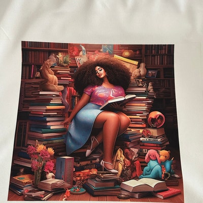 Book Black Girl Magic Melanin Queen College Black Woman PNG - Etsy