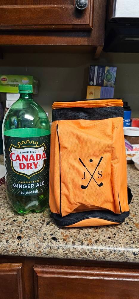 Golf Cooler Bag, Insulated Golf Caddy Cool Bag, 4L Personalised Lunch Cooler Bag, Dad Golf Gift, Grandad Father’s Day Gift, Golf Lover Gifts