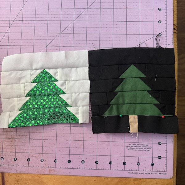 Tree Quilt Block Pattern PDF 3 Sizes - Etsy