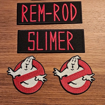 Custom Ghostbusters NAME TAG ,personalized Embroidered PATCHES / Hook ...
