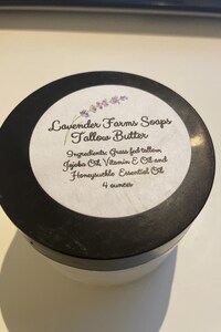 Tallow Body Butter, whipped tallow butter, grass fed tallow butter