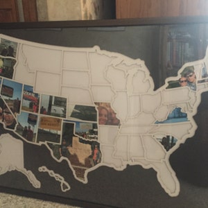 50 States Photo Map USA | Etsy