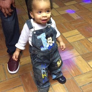 mickey mouse overalls baby boy