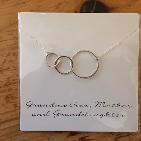 Gifts For Great Grandma BalaBelle Three Generations Necklace For