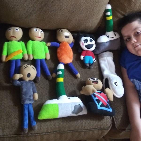 Handmade Baldi Plushie, Fleece Horror Game Doll, Embroidered Face - Etsy