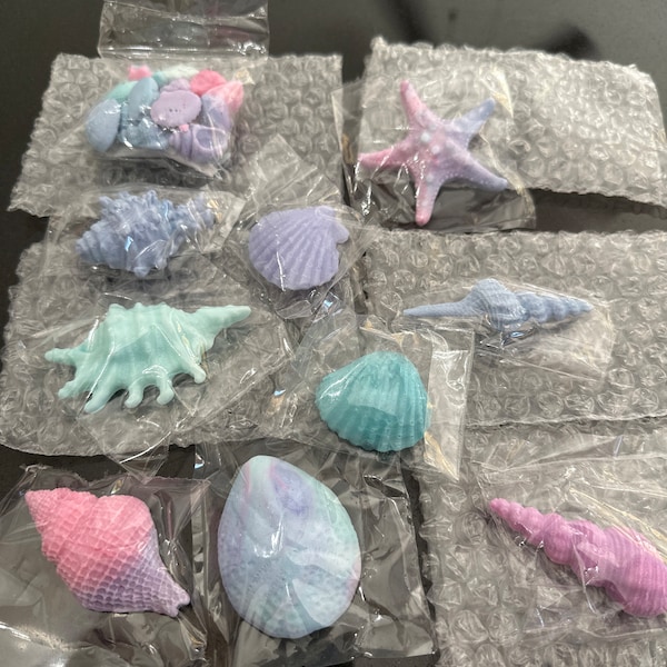 Hard Candy Edible Sugar Shells - Very Detailed - Cupcake or Cake Topper ...