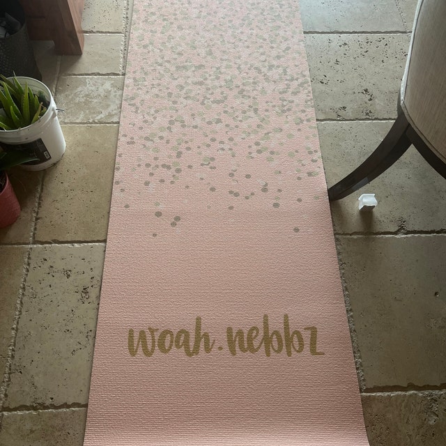 Scripty Style Personalized Yoga Mat, Gifts for Her, Yoga