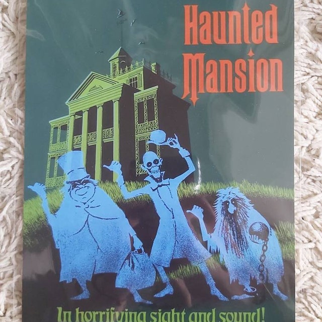 Haunted Mansion Print - Vintage Disneyland Poster, Disney Wall Art