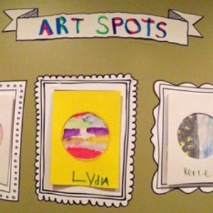 Kids Art Display Frames Photo Frames Wall Stickers Peel - Etsy