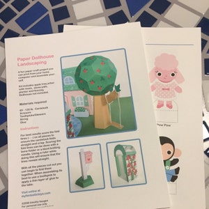 Dollhouse Furniture Printable Paper Craft Pdf Etsy