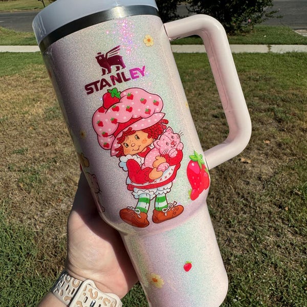 Cutie Buttons UV Dtf Cup Wrap516 16oz. Glass Blue Doll Libbey Cup Wraps