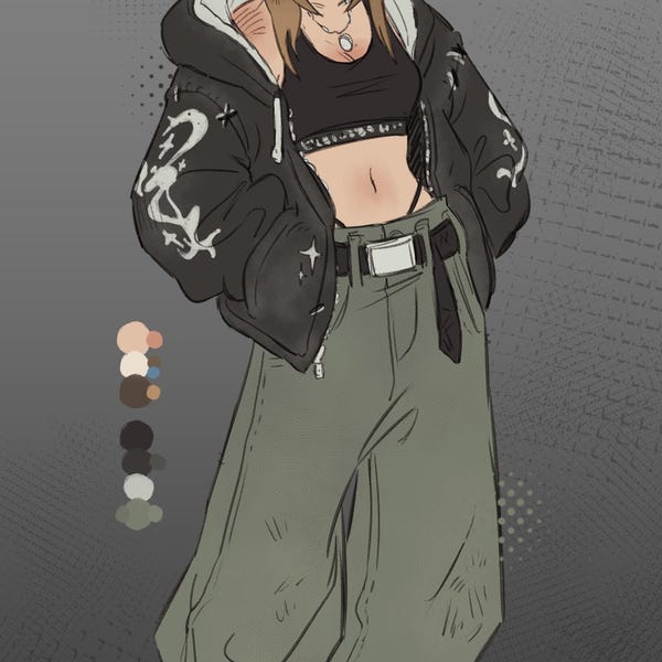 FULL REF SHEET // Custom Character Design Reference Sheet Commission ...