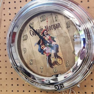 Captain Morgan Original Spiced Rum Orange Double Neon Bar Clock - Etsy