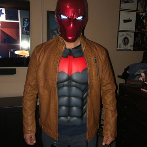 Red Hood Chest Breastplate Torso Cosplay DC Batman Handmade Fanmade Halloween Co