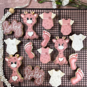 Baby Foot Cookie Cutters - Set Of 3 Stainless Steel Footprint Cutters For Baby Showers