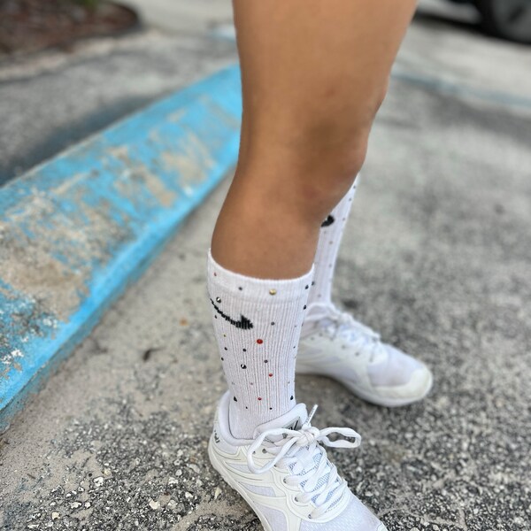 Kids Glimmer Foot Tube - Rhinestone Socks - Decora Junk Socks ...