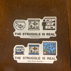 4 Fish Tank Decal Stickers Aquarium Gifts Laptop Hobby Vinyl - Etsy