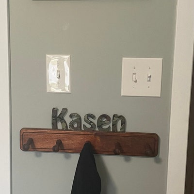 Colorful Kids Coat Rack With Personalized Name Fast Delivery - Etsy