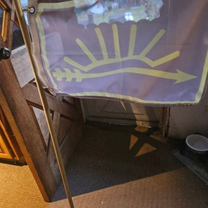 Bandiera Pirata 3x5 Piedi No Quarter No Mercy - Teschio Nero, 100% Poliestere, Con Grommetti, Nuova Con Etichette Bandiera Decorazione Pirati - Foto 2