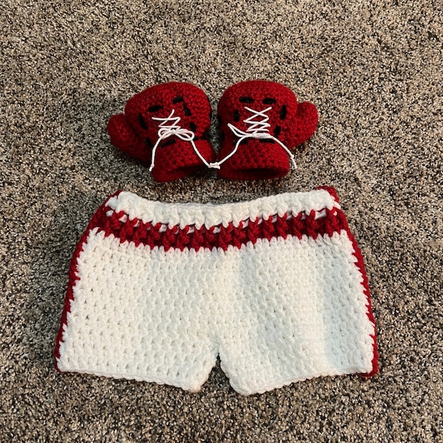 A customer's finished Baby Boxer Crochet Pattern
