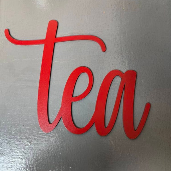 Tea Sign | Metal Tea Sign |kitchen Decor | Tea and Coffee Bar Sign ...
