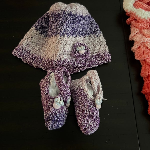 Crochet PATTERN - Baby Shoe and Hat Set (english Only) - Etsy