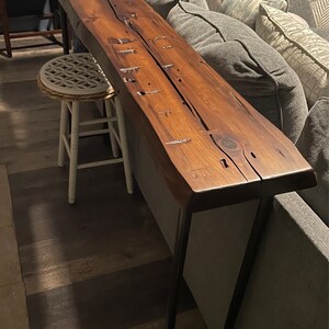 Long behind sofa bar table deals