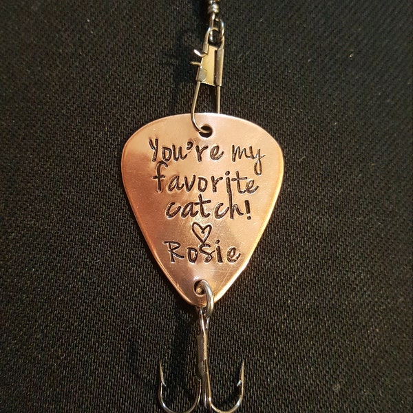 You're My Favorite Catch Fishing Lure, Fishing Gift, Angler Gift, Metal ...