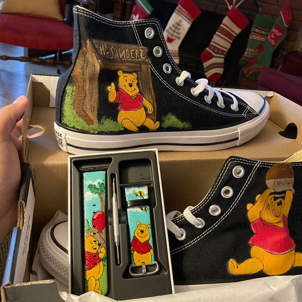 Custom Painted Converse INSPIRED by Characters Resembling Calvin and ...