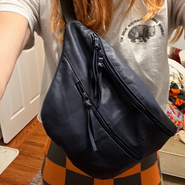 Soft Leather Backpack Handbag Men Leather Back Bag SALE 